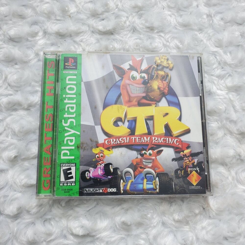 CTR Crash Team Racing Sony PlayStation 1 PS1 Video Game Developer Naughty Dog
